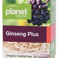 Planet Organic Herbal Tea Bags, 25 Pieces (Ginseng Plus)
