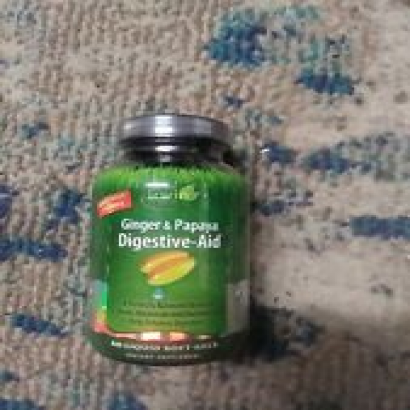 Irwin Naturals Ginger & Papaya Digestive Aid 60 Liquid Soft Gels Exp Date: 01/25