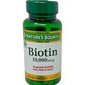 Nature's Bounty Biotin 10,000 mcg Softgel 120 Count Exp: 11/2025