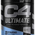 Cellucor C4 Ultimate Pre Workout Energy Supplement - Icy Blue Razz, Pack of 1