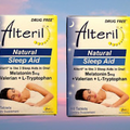 sealed boxes Alteril Sleep Aid All Natural 120 Tablets Tryptophan valerian 3/25
