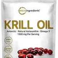 Antarctic Krill Oil Supplement, 1000mg Per Serving, 300 Soft-Gels