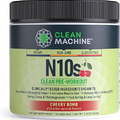 Clean Machine N10s Plant-Based Pre Workout Powder - Vegan Energy Supplement with 3 Clinically Tested Patented Ingredients for Muscle Size, Strength, Pump & Endurance - Sugar Free, Non-GMO, 30 Servings