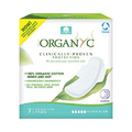 Organyc 100% Organic Cotton Panty Liners 24 Count and Overnight Pads Heaviest Flow 7 Count