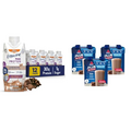 Ensure Max Protein Nutritional Shake with 30g Protein & Atkins Chocolate Protein Shake with 30g Protein, 7g Fiber, 12 Count