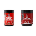 Six Star Elite Series 100% Whey Protein Plus Triple Chocolate 1.8lbs and 100% Creatine Monohydrate Powder Unflavored 60 Servings