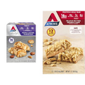 Atkins Peanut Butter & Caramel Cluster Protein Bars, Nougat & Granola (16 + 12 Count)