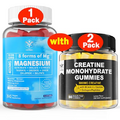 envycure 1 Pack Magnesium Gummies + 2 Pack Creatine Monohydrate Gummies