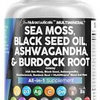 Sea Moss 3000mg Black Seed Oil 2000mg Ashwagandha 1000mg Turmeric 1000mg