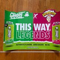 1 HUGE GHOST ENERGY DRINK WAR HEADS CANDY poster/DECAL GLOSSY VINYL NOT LED sign