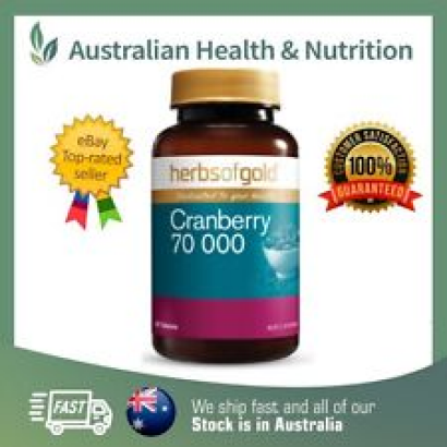 HERBS OF GOLD CRANBERRY 70000 50T URINARY TRACT HEALTH + FREE SAME DAY SHIPPING