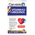 Caruso's Vitamin K2 + Ubiquinol 30 Capsules CoQ10 Maintain Heart Health