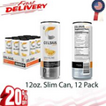 NEW CELSIUS Sparkling Orange Fitness Drink, ZERO Sugar, 12oz. Slim Can, 12 Pack