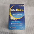 2x MidNite Sleep Support low dose 1.5mg Melatonin+Herbs 30 tablets Cherry 2025