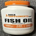 BulkSupplements Fish Oil 240 Softgels - 1000 mg Per Serving 01/27