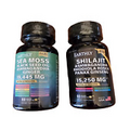 Earthly Sea Moss and shilajit Bundle - 60 Ct ea. - Sea Moss, Black Seed Oil