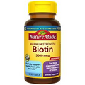 Nature Made Maximum Strength Biotin 5000 mcg Softgels, 60 Ct Healthy Hair Skin+