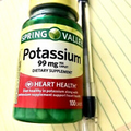 Potassium Spring Valley 99mg. 100 Caplets (sealed)