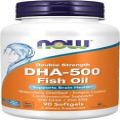 NOW Supplements, DHA-500 with 250 EPA, Distilled, Supports Brain Health, 90 Gels