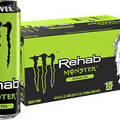 Monster Energy Rehab Green Tea + Energy, Energy Iced Tea, Energy Drink 15.5 Pack