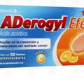 1 BOX ADEROGYL EFE vitaminas  C  10 Tabletas Efervescentes Ships From USA