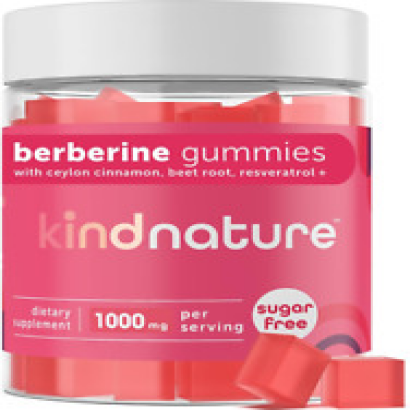 Kind Nature 1000Mg Berberine Gummies - Sugar Free Natural Berberine Supplement G