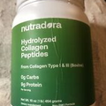 Nutradora Hydrolyzed Collagen Peptides Type I & III (Bovine) 1 Lb. EXP 04/2025