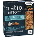 :ratio Keto Friendly Coconut Almond with Chocolate Crunchy Bar 4 Count
