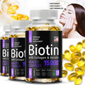 Biotin 15 000 mcg High Potency 30 To 120 Caps Hair Skin and Nails