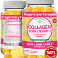 Collagen Gummies - Tastiest Proprietary Formula - 200Mg Hydrolyzed Collagen G...