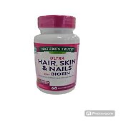 Ultra Hair, Skin & Nails Plus Biotin,  60 Coated Caplets