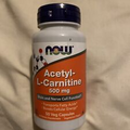 NOW FOODS Acetyl-L-Carnitine 500 mg 50 Veg Capsules Exp 06/27