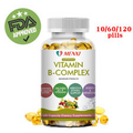 10-120Pc Vitamin B Complex,Vitamins B1,B2,B3,B5,B6,B8,B12,Energy, Metabolism Aid