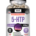 Kaya Naturals - 5-HTP Includes Natural Ingredients for Positive Mood and Well-Being, Mood Booster and Sleep Support (60 Gelatin Capsules)