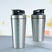 500/750ml Stainless Steel Blender Bottle Portable Shaker Cup for Protein Mixing