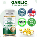 Garlic Extract Oil 5000mg - Reduce Cholesterol, Cardiovascular Health 120pcs