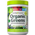Purely Inspired Organic Greens Superfood Supplement Powder Blend , Unflavored, 8