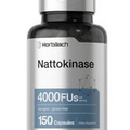 NATTOKINASE SUPPLEMENT 4000 FU | 150 CAPSULES | NON-GMO, GLUTEN FREE | BY HORBAA