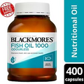 Blackmores Fish Oil Odourless 1000 400 Capsules Support Cardiovascular Health