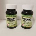 2 Bottles Peoples Choice Womens Daily Vitamin With Iron