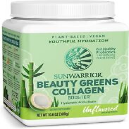 SunWarrior Beauty Greens Collagen Booster Unflavored 10.6 oz (300 g) Sun Warrior