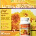 Trunature Vision Softgels Complex Lutein and Zeaxanthin 140 Count (Pack of 1)