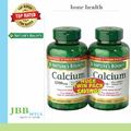 Nature's Bounty Calcium Plus Vitamin D3 120 Softgels Twin Pack 1200 mg