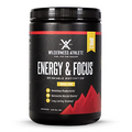 Wilderness Athlete Energy & Focus Pre Workout for Women & Men, Powder Drink Mix with Natural Caffeine, Low-Carb, Zero Sugar, Tropical Fusion, 10.6 Oz
