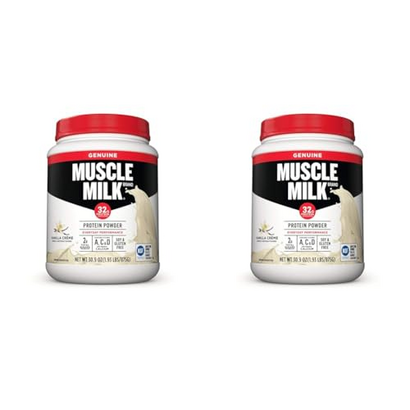 Muscle Milk Lean Muscle Vanilla Creme Protein Powder, 1.93 Pound (Pack of 2)