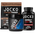 Jocko Fuel Ultimate Gym Bundle - Chocolate Protein Powder + Nitro Pop Pre Workout + Combat Tested 2.0 - (3 Pack Bundle)