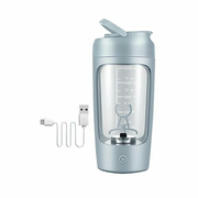 Amagogo Elektrische Shaker-Flasche für Proteinmischungen, Mischbecher 650 ml, Protein-Shakes USB wiederaufladbar, tragbare Eddy Mixerflasche für Workout, Sport