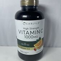 Carlyle High Strength Vitamin C 1000 Mg 500 Veg Caps  Wild Rose Hips Exp 7/25