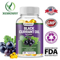 Black Currant Oil Capsules 1000mg - Cold-Pressed Pure Black Currant -Hexane Free
