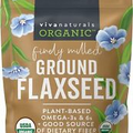 Viva Naturals Organic Ground Flaxseed Based Protein and Vegan Omega 3 Fiber 15oz